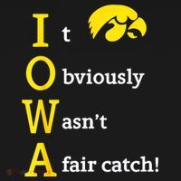 Iowa It Obviously Wasn’T A Fair Catch Visor thumb 3