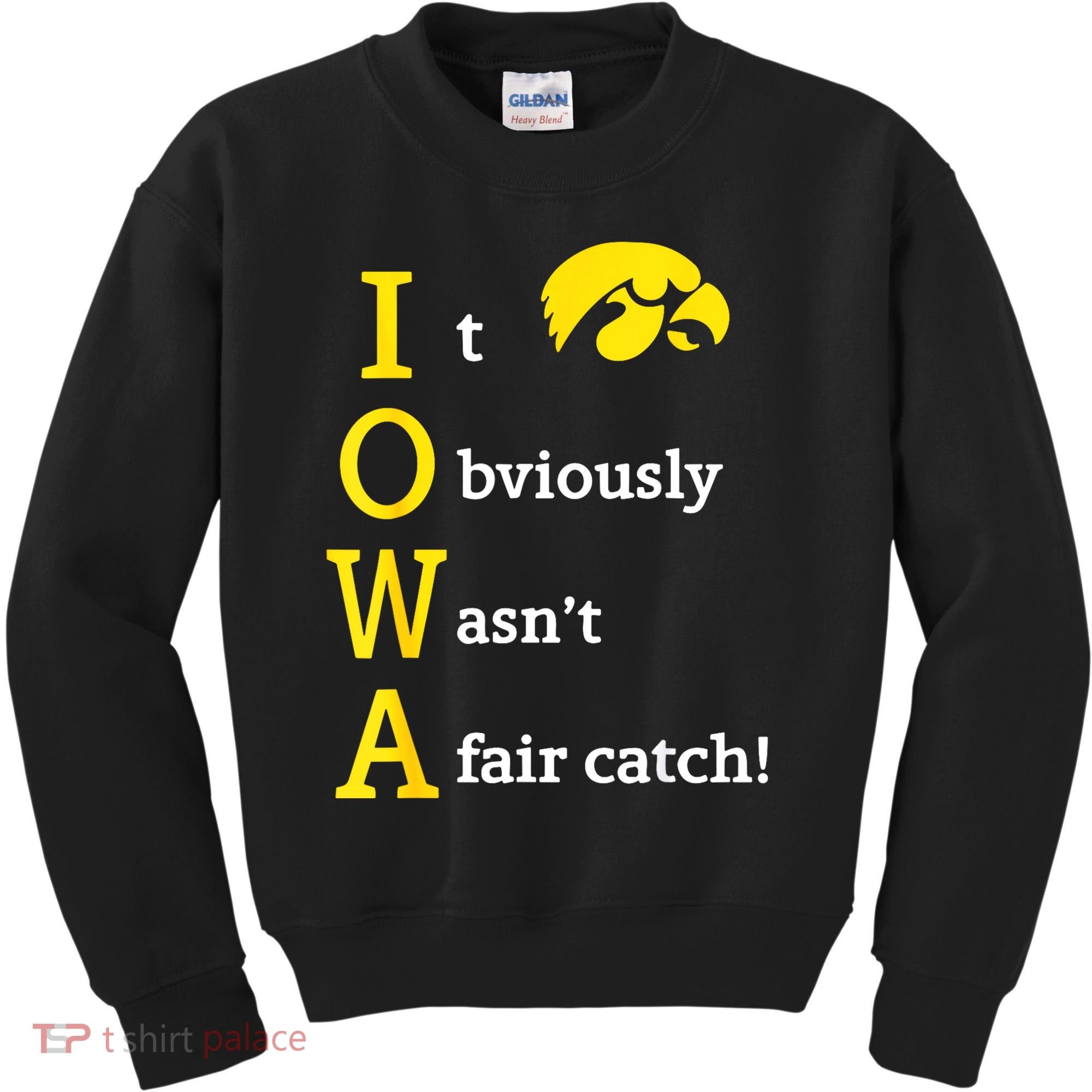 Iowa It Obviously Wasn’T A Fair Catch Kids Sweatshirt