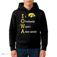 Iowa It Obviously Wasn’T A Fair Catch Kids Hoodie thumb 4