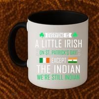 Indian Irish On St Patrick's Day Coffee Mug thumb 2