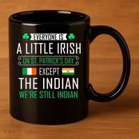 Indian Irish On St Patrick's Day 11oz C Handle Ceramic Mug thumb 3