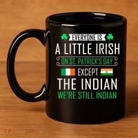Indian Irish On St Patrick's Day 11oz C Handle Ceramic Mug thumb 4