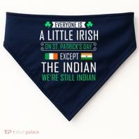 Indian Irish On St Patrick's Day USA-Made Doggie Bandana thumb 0