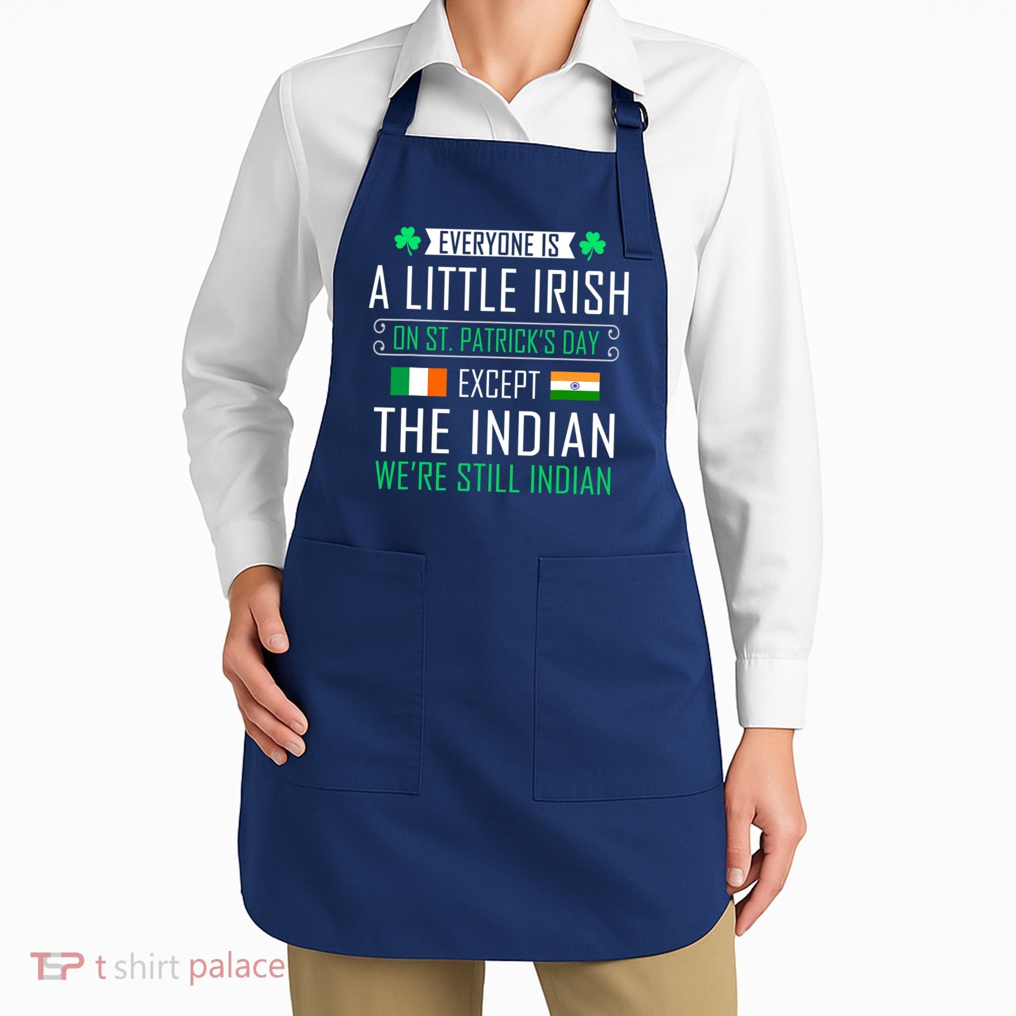 Indian Irish On St Patrick's Day Apron
