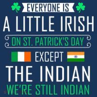 Indian Irish On St Patrick's Day Button thumb 1