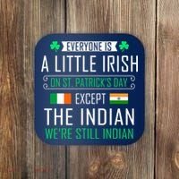 Indian Irish On St Patrick's Day Coaster thumb 0