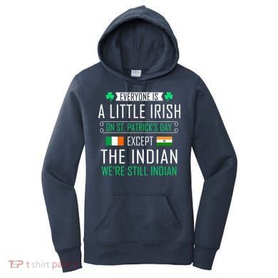 Indian Irish On St Patrick's Day Women's Hoodie