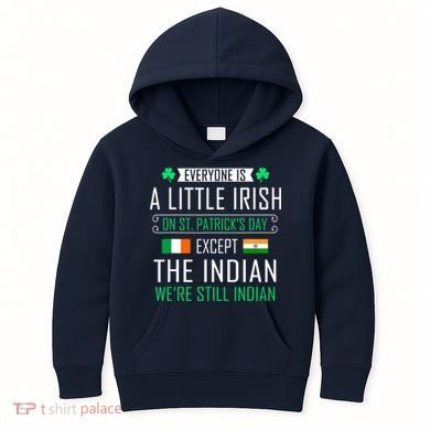 Indian Irish On St Patrick's Day Kids Hoodie