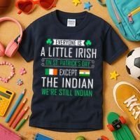 Indian Irish On St Patrick's Day Kids T-Shirt thumb 3