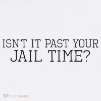 isn't it past your jail time Golf Towel thumb 3