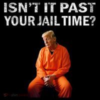 Isn’T It Past Your Jail Time Trump Women's Hoodie thumb 2
