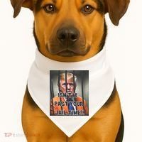 IsnT It Past Your Jail Time USA-Made Doggie Bandana thumb 1