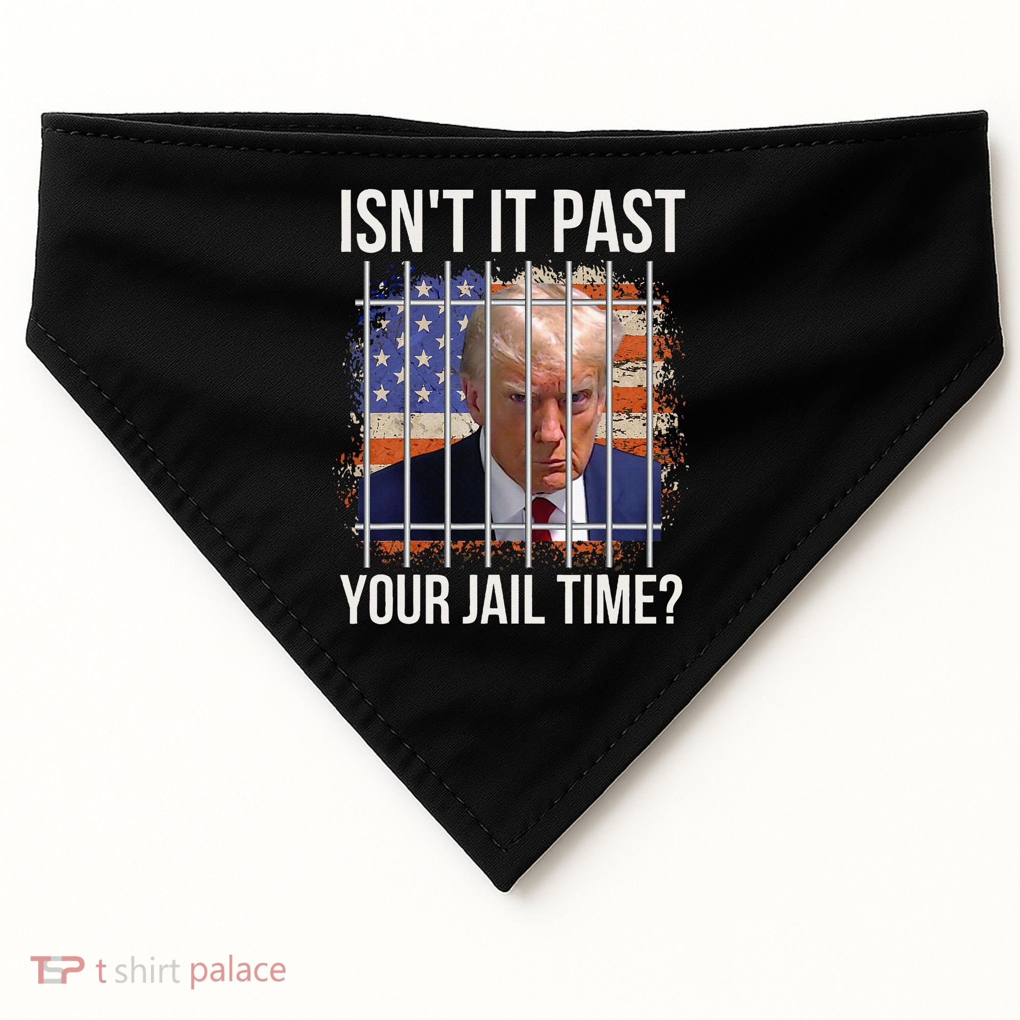 IsnT It Past Your Jail Time USA-Made Doggie Bandana