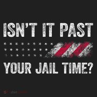 IsnT It Past Your Jail Time? Golf Towel thumb 3