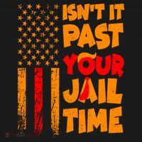 Isnt It Past Your Jail Time Anti Trump Distressed Usa Flag Mousepad thumb 1
