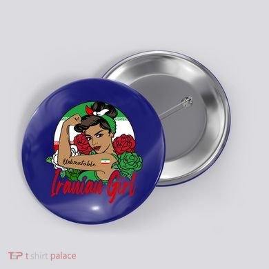 Iranian Iran Persian Flag Gift Button