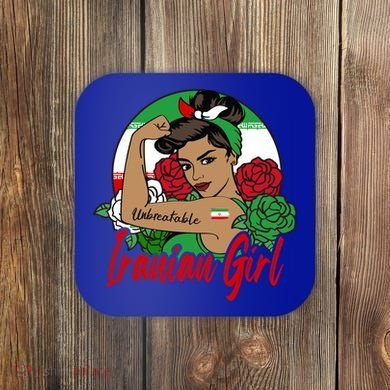 Iranian Iran Persian Flag Gift Coaster