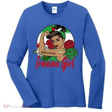 Iranian Iran Persian Flag Gift Women's Long Sleeve Shirt