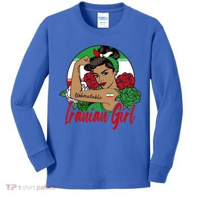 Iranian Iran Persian Flag Gift Kids Long Sleeve Shirt