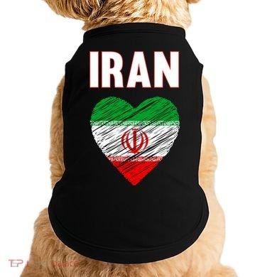 Iran Iranian Persian Pride Heart Doggie Tank