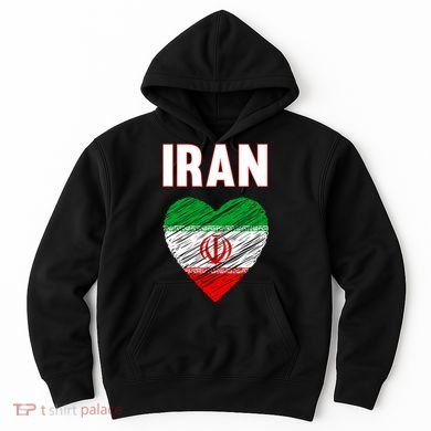 Iran Iranian Persian Pride Heart Hoodie
