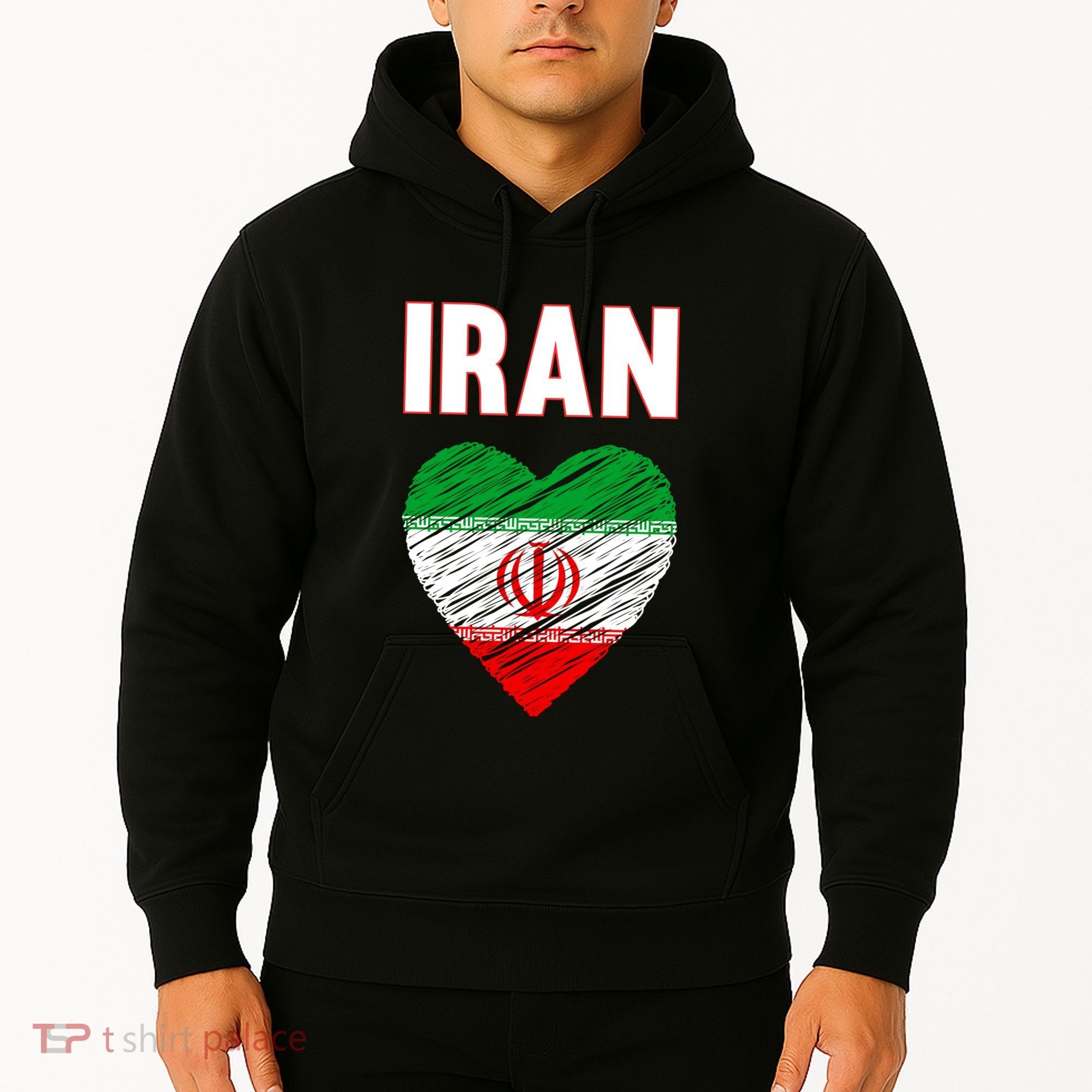 Iran Iranian Persian Pride Heart Hoodie