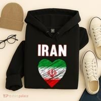 Iran Iranian Persian Pride Heart Hoodie thumb 4