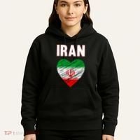 Iran Iranian Persian Pride Heart Hoodie thumb 5
