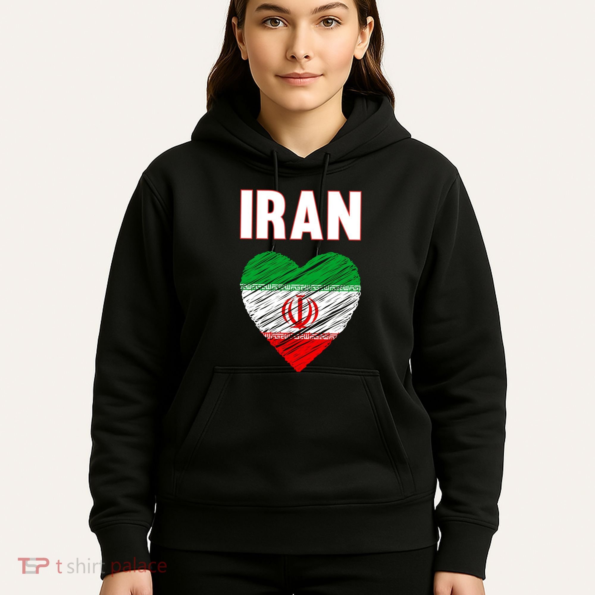 Iran Iranian Persian Pride Heart Hoodie
