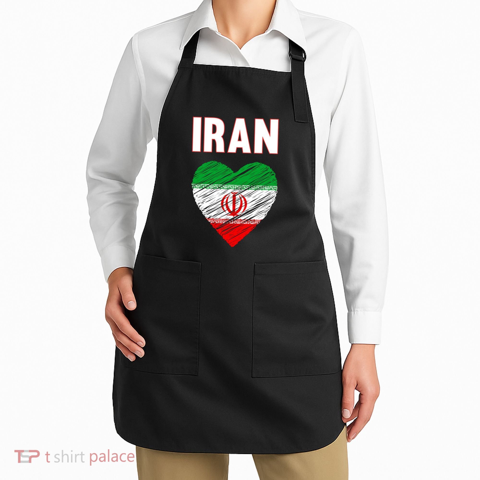 Iran Iranian Persian Pride Heart Apron