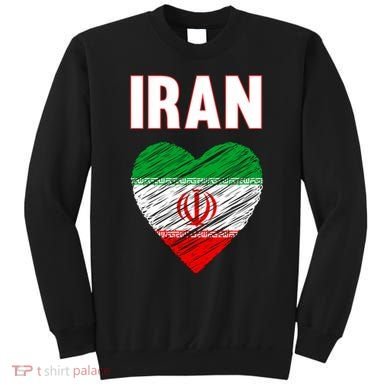 Iran Iranian Persian Pride Heart Sweatshirt