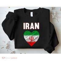 Iran Iranian Persian Pride Heart Sweatshirt thumb 2