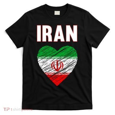 Iran Iranian Persian Pride Heart T-Shirt