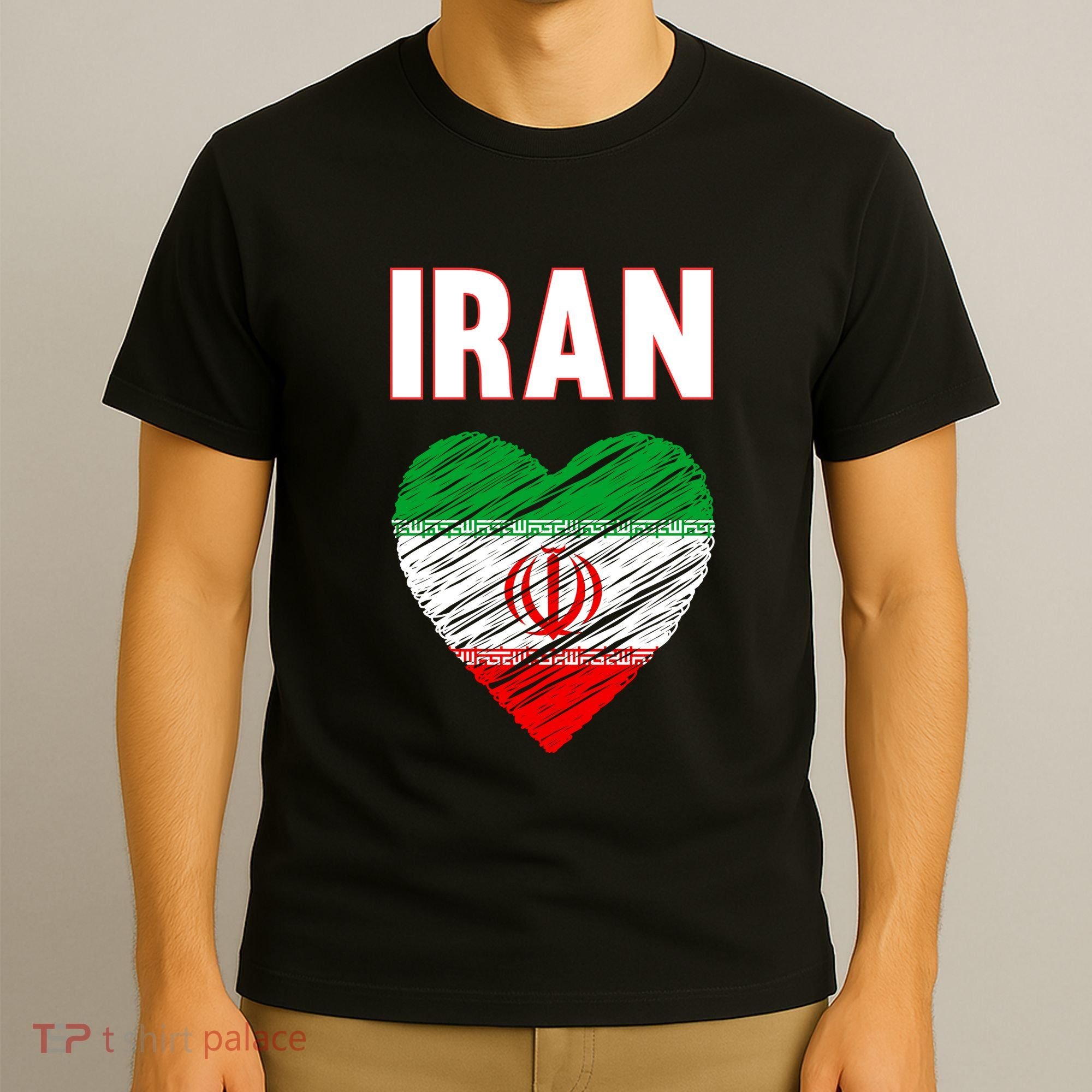 Iran Iranian Persian Pride Heart T-Shirt