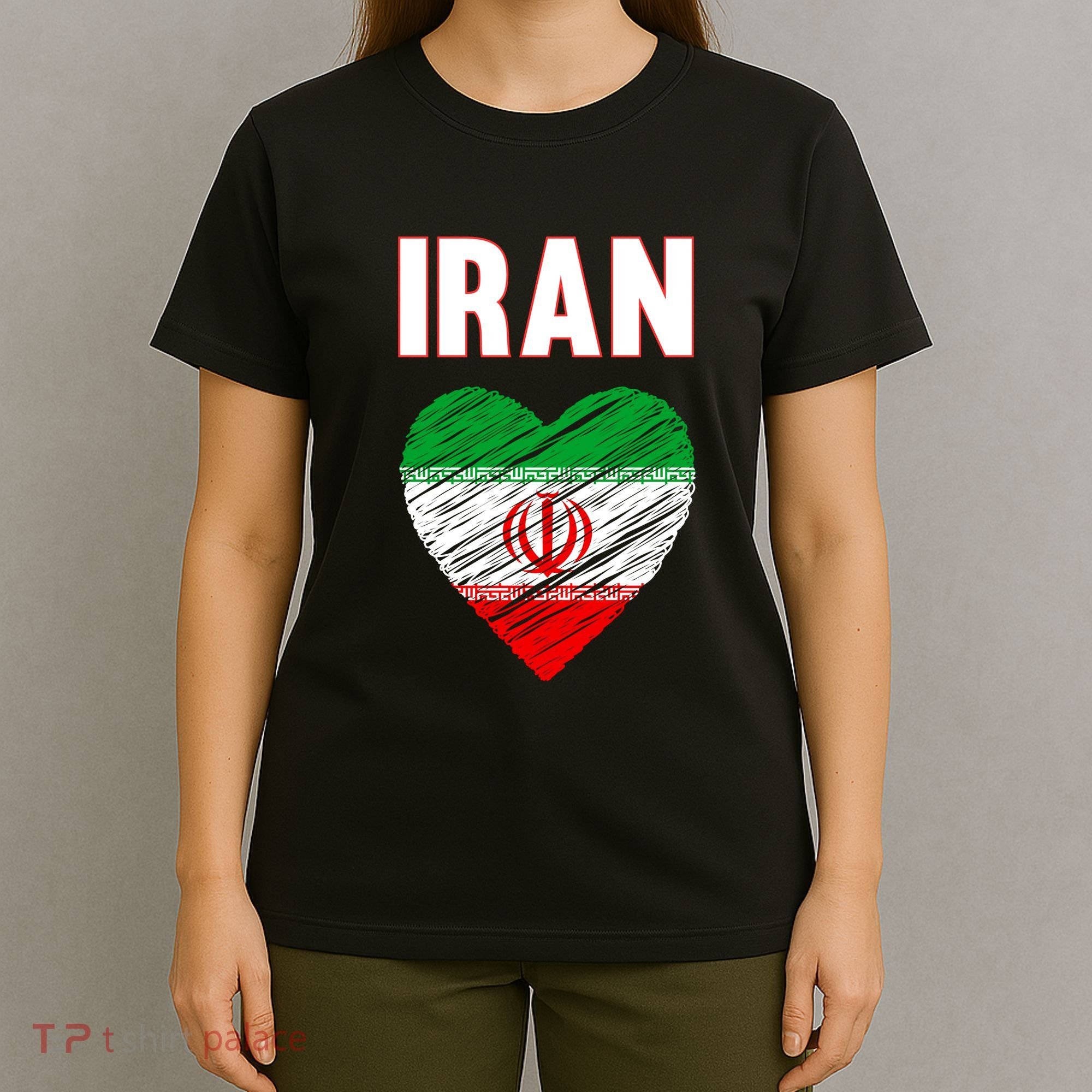 Iran Iranian Persian Pride Heart T-Shirt