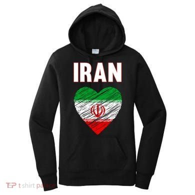Iran Iranian Persian Pride Heart Women's Hoodie