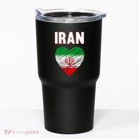 Iran Iranian Persian Pride Heart Tumbler thumb 0