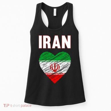 Iran Iranian Persian Pride Heart Women's Tank Top