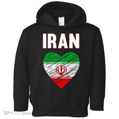 Iran Iranian Persian Pride Heart Toddler Hoodie