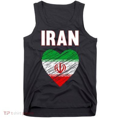 Iran Iranian Persian Pride Heart Tank Top