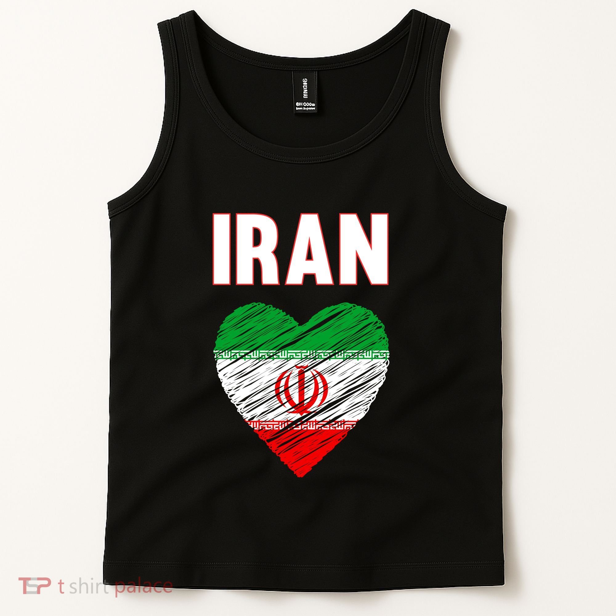 Iran Iranian Persian Pride Heart Tank Top
