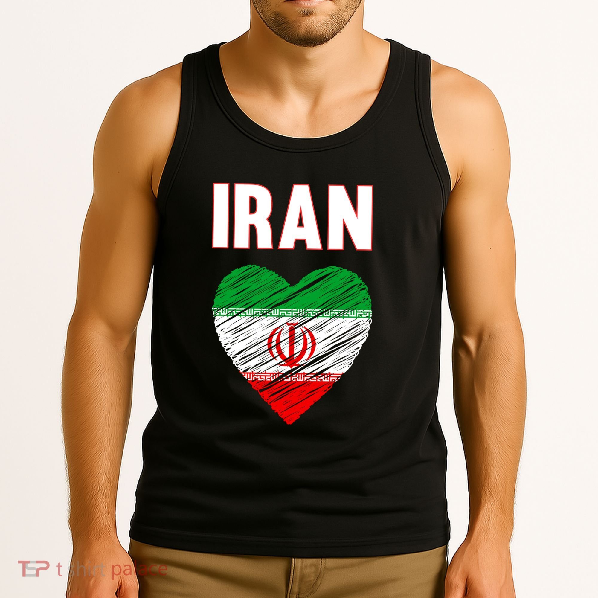Iran Iranian Persian Pride Heart Tank Top