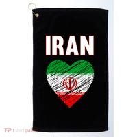 Iran Iranian Persian Pride Heart Golf Towel thumb 0