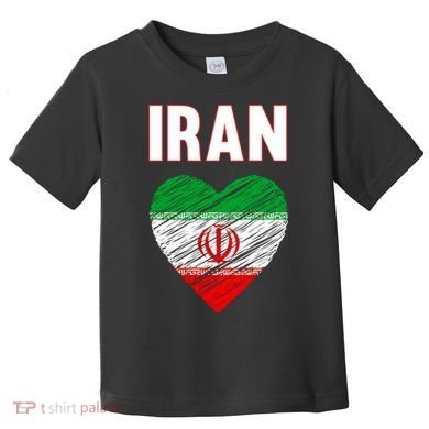 Iran Iranian Persian Pride Heart Toddler T-Shirt
