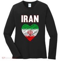 Iran Iranian Persian Pride Heart Women's Long Sleeve Shirt thumb 0