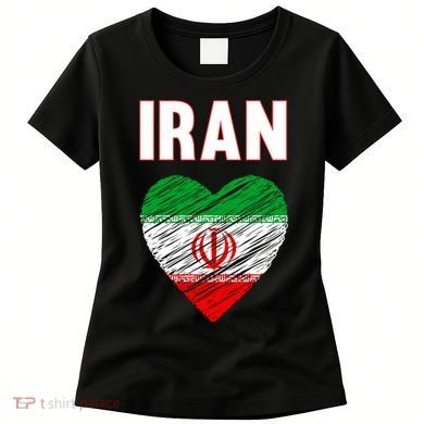 Iran Iranian Persian Pride Heart Women's T-Shirt