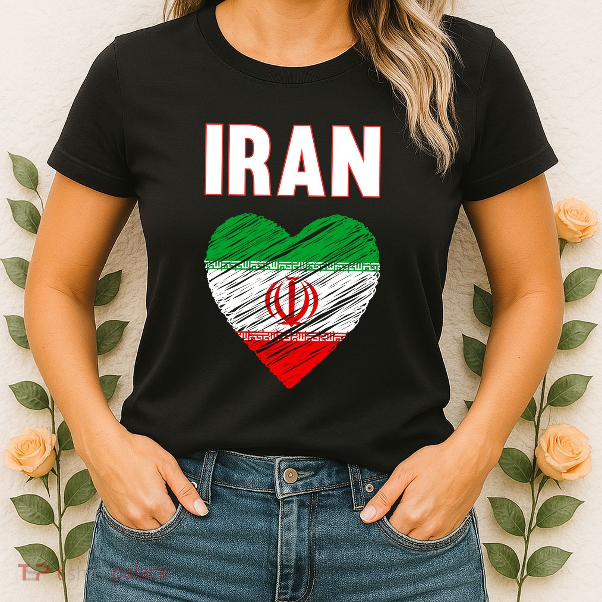 Iran Iranian Persian Pride Heart Women's T-Shirt
