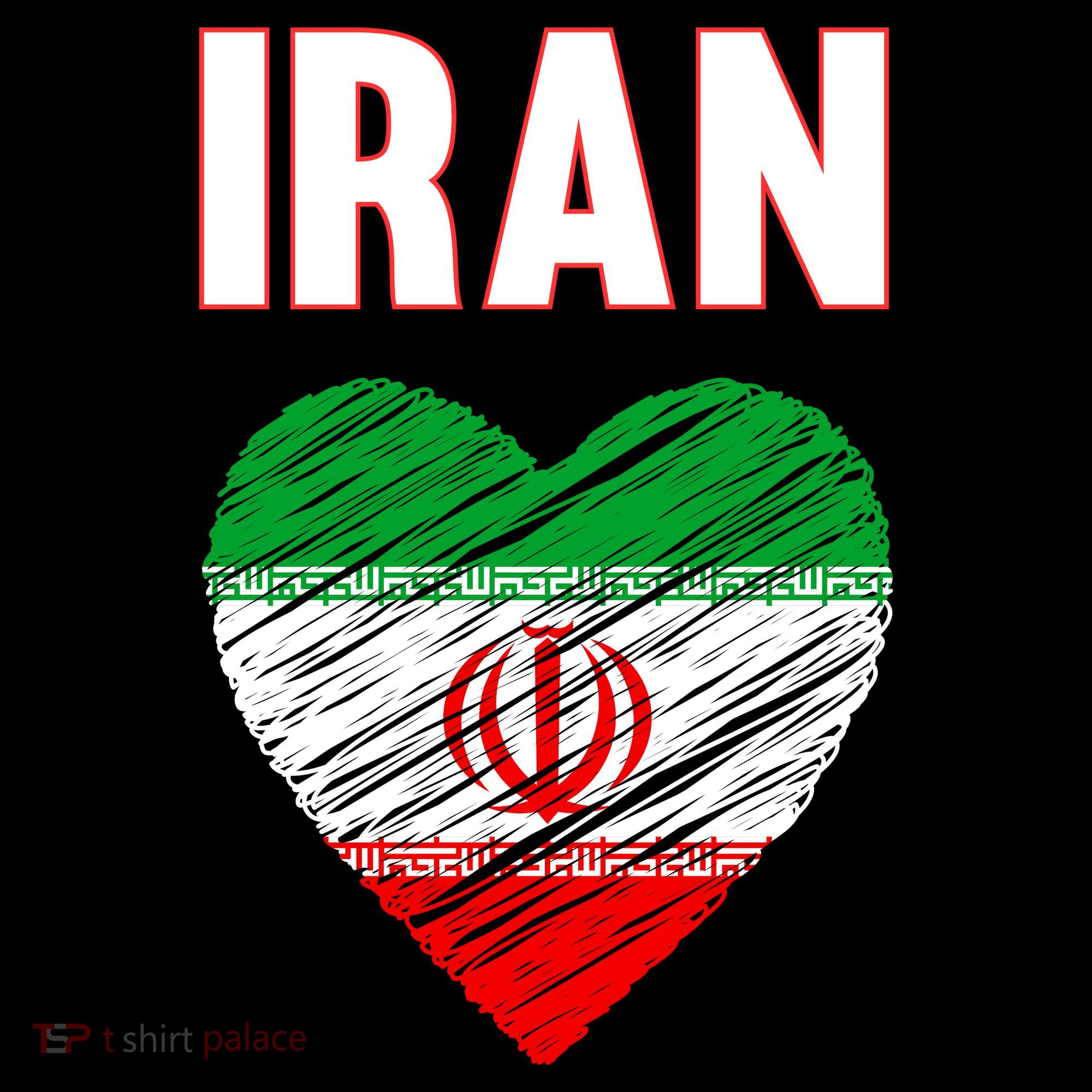 Iran Iranian Persian Pride Heart Kids Long Sleeve Shirt