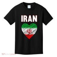 Iran Iranian Persian Pride Heart Kids T-Shirt thumb 0