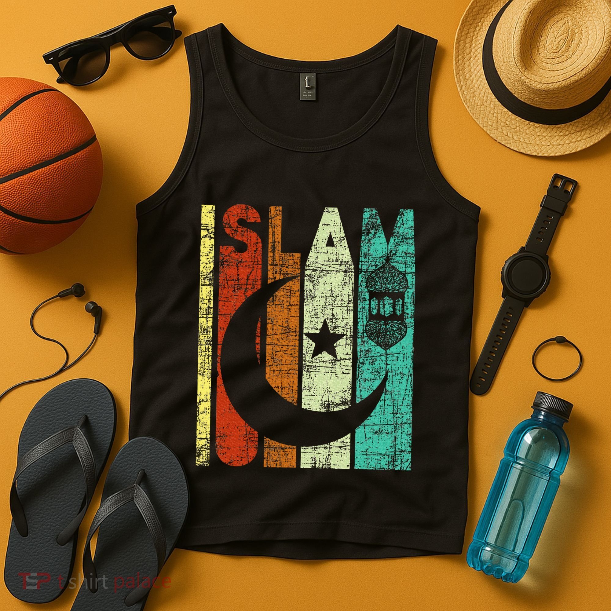 Islam Islamic Religion Allah Muslim Ramadan Arabic Tank Top